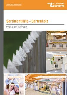 Preisliste Gartenholz