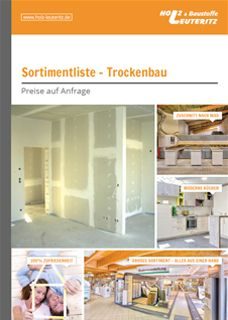 Preisliste Trockenbau