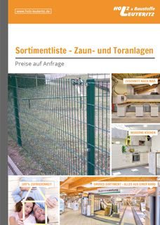 Preisliste Zaunanlage